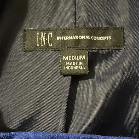 INC International Concepts Navy Blazer & Pant Set - Picture 2 of 4